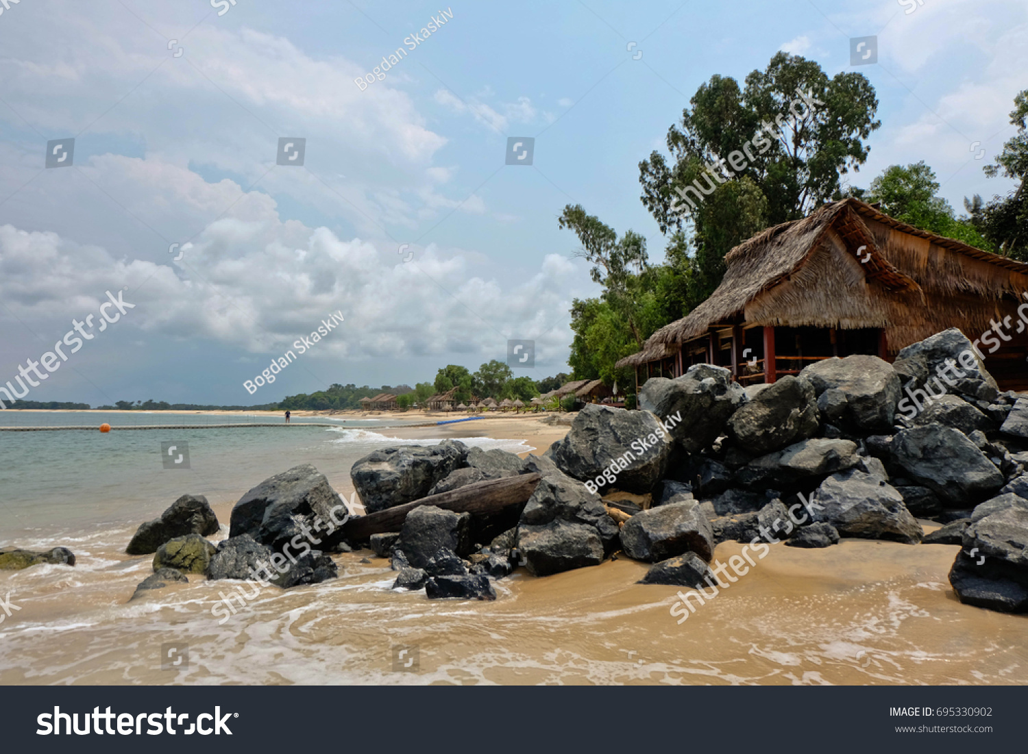 Beach rest in Gabon #695330902