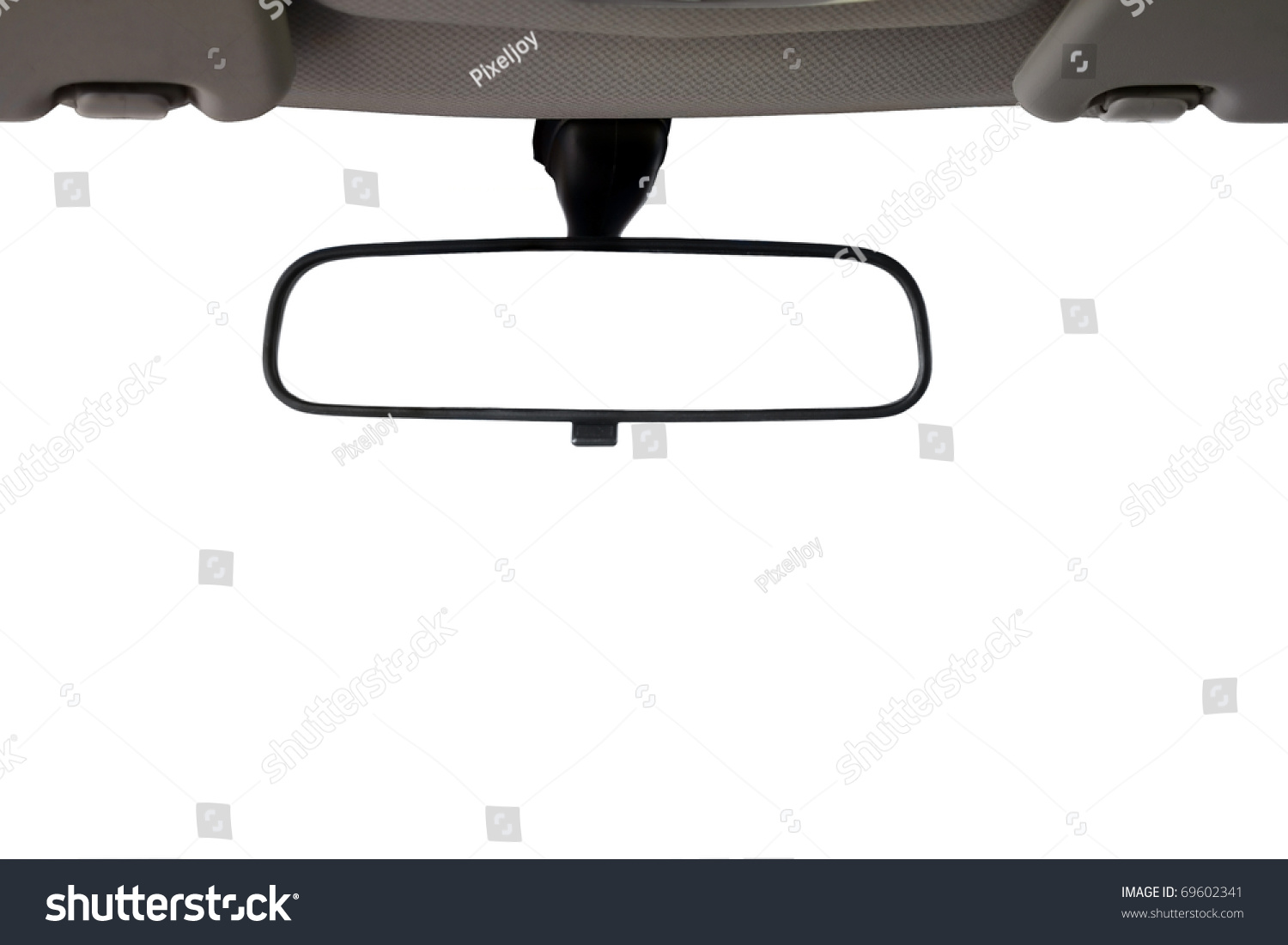 Car Rear view mirror isolated with clipping path for creative landscape montage #69602341