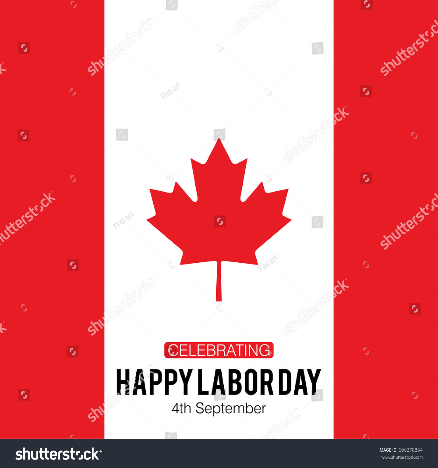 Canada Labor Day. Happy Labor Day. 4th September Royalty Free Stock