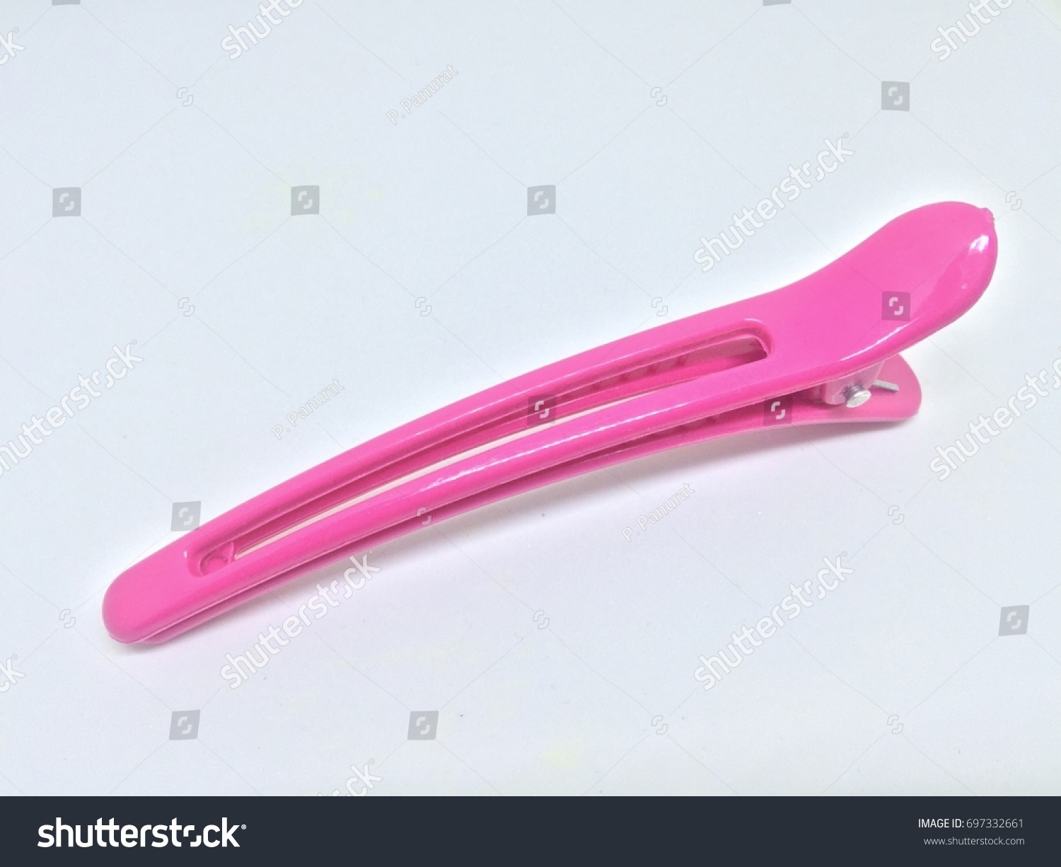 Shocking Pink Hair Clip #697332661