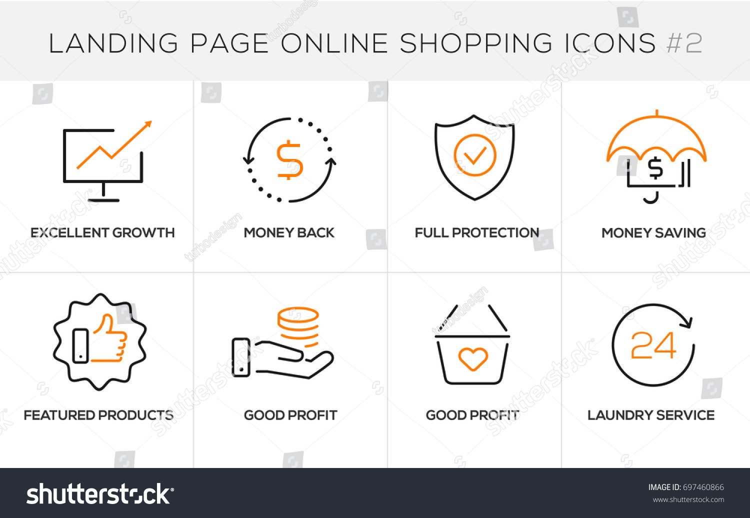 Flat line design concept icons for online - Royalty Free Stock Vector ...