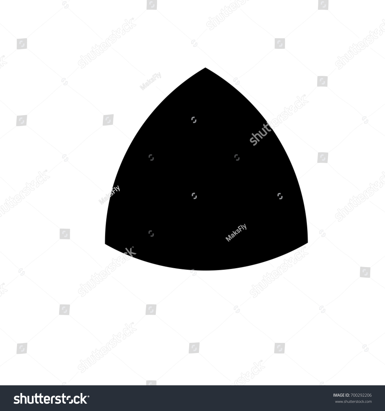 Reuleaux triangle icon ,black sign design - Royalty Free Stock Vector ...