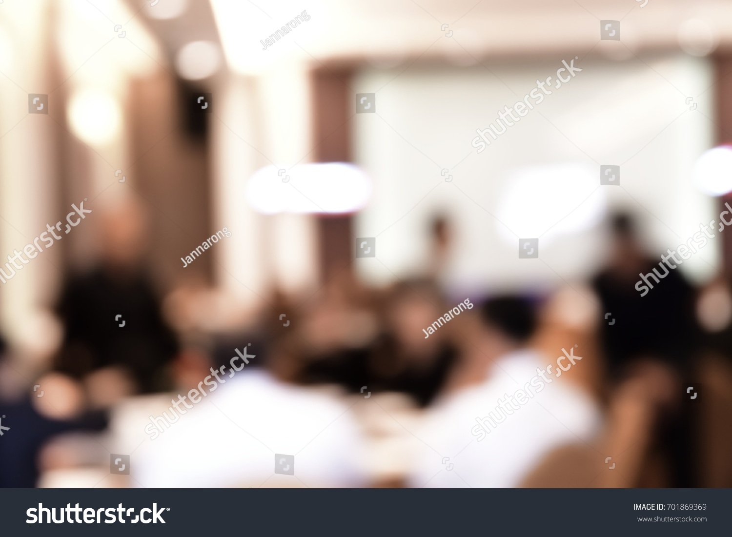 Blurred business people sit stand walk working in conference room #701869369