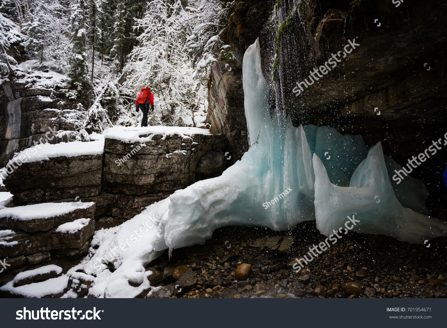 Malign Canyon Ice walk in Jasper National Park #701954671