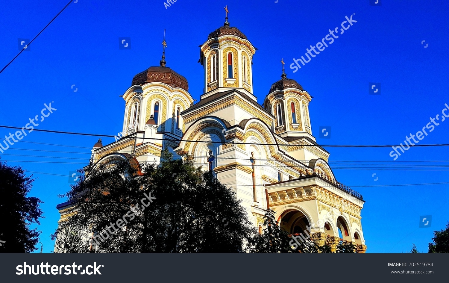 A church in Pitesti, Romania #702519784