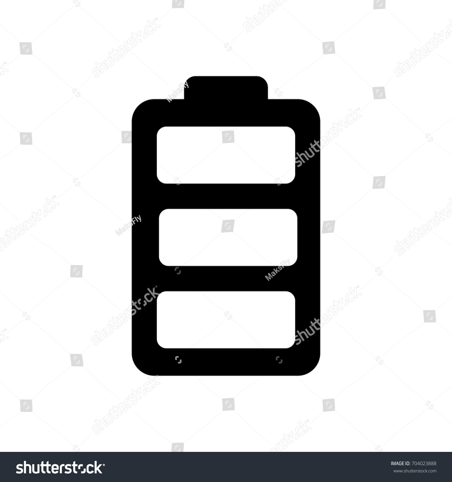 Full charge icon ,black sign design - Royalty Free Stock Vector ...