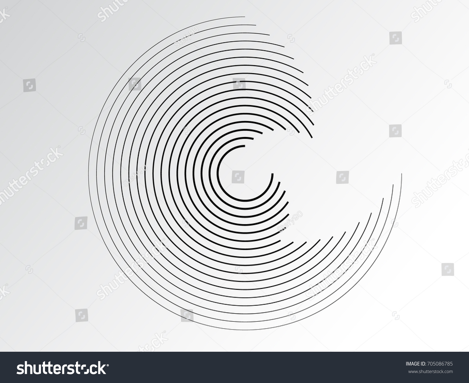 Lines in Circle Form . Vector Illustration - Royalty Free Stock Vector ...