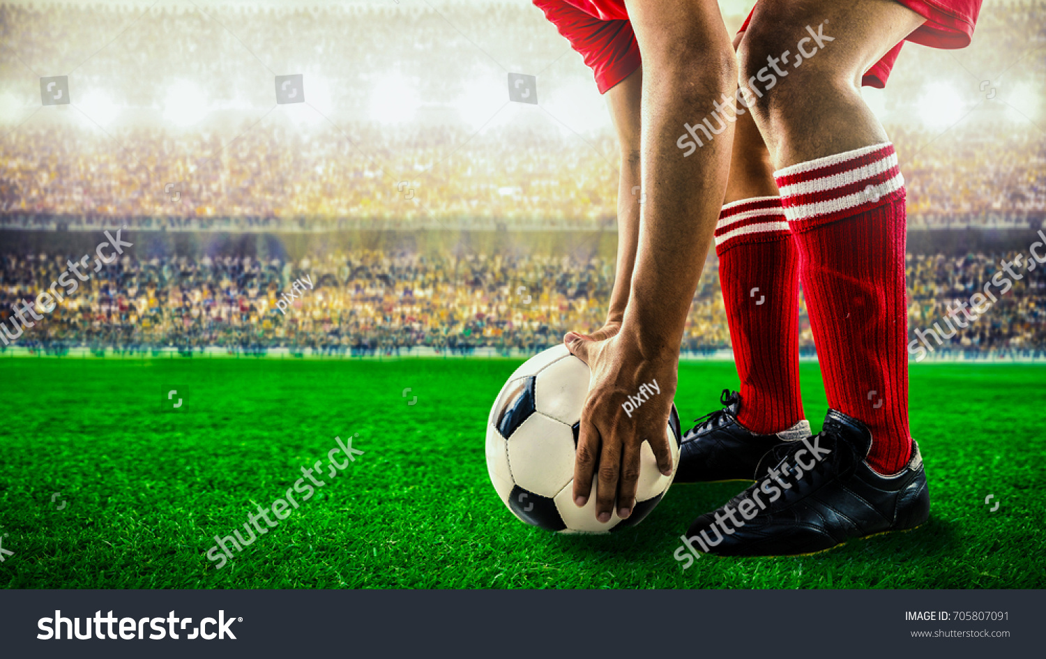 soccer football kick off  #705807091