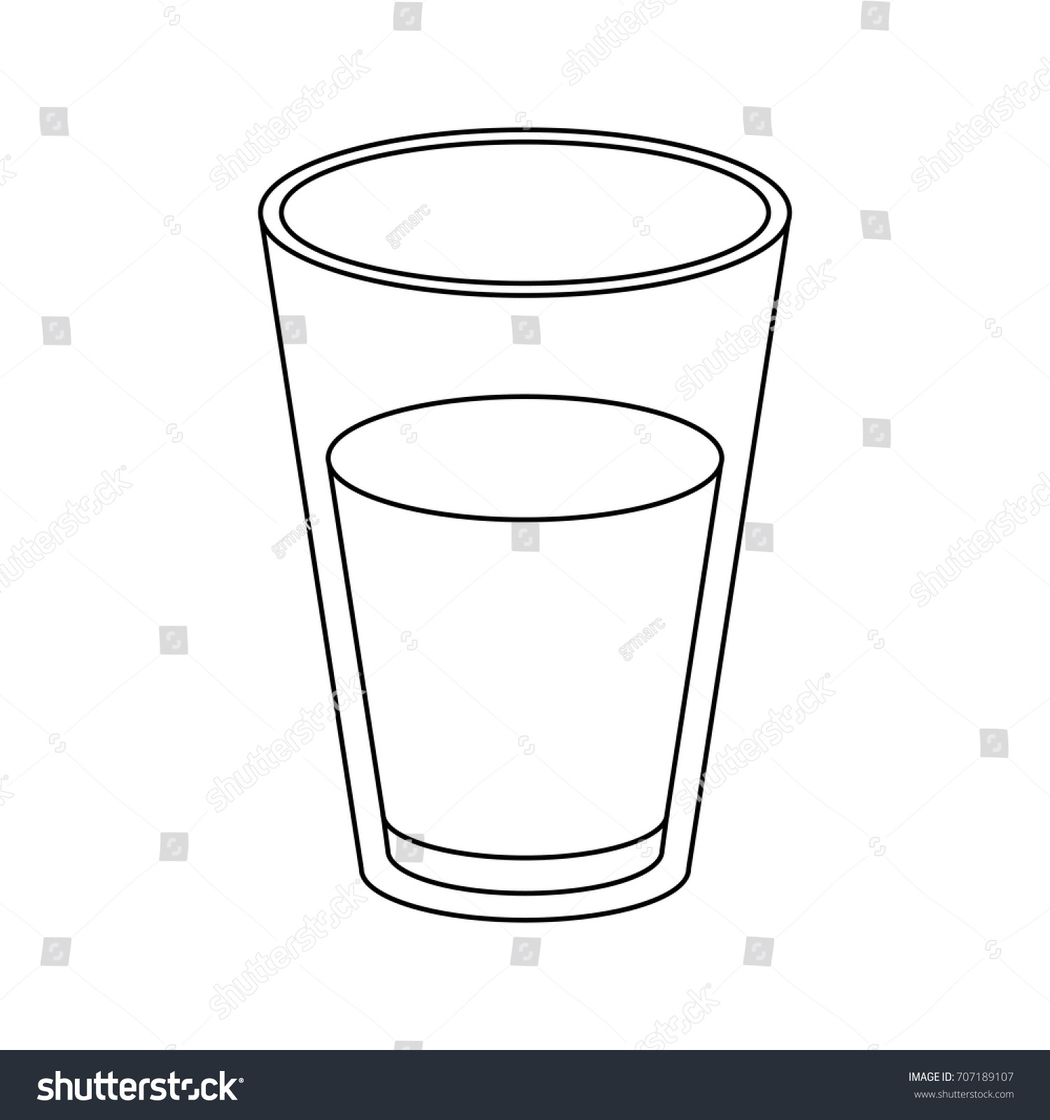 glass of milk sketch silhouette on white - Royalty Free Stock Vector ...