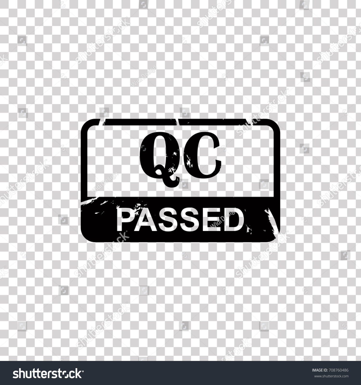 Quality Control Passed Rubber Stamp Royalty Free Stock Vector