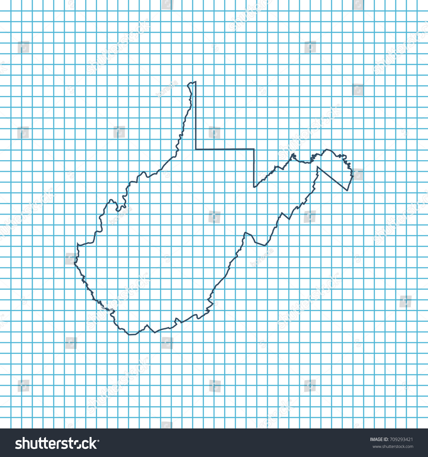 Map Of West Virginia Royalty Free Stock Vector 709293421 Avopix Com   Avopix 709293421 