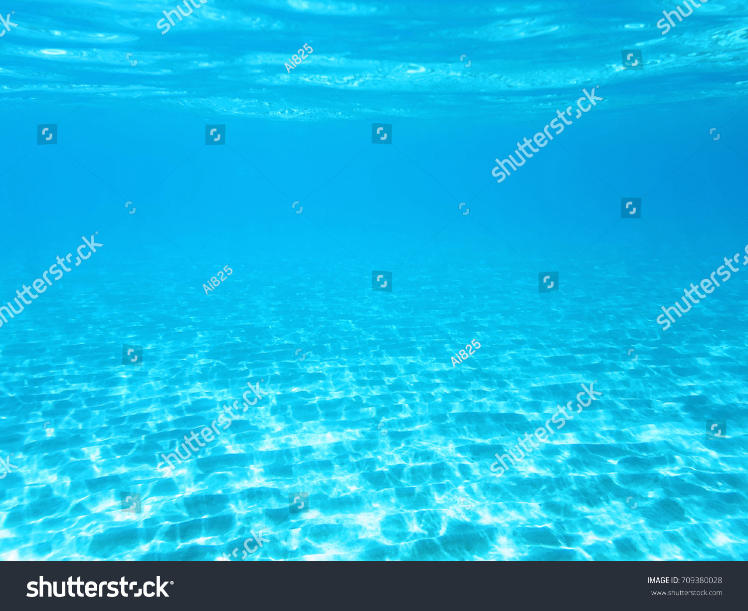 Crystal blue underwater background or wallpaper #709380028