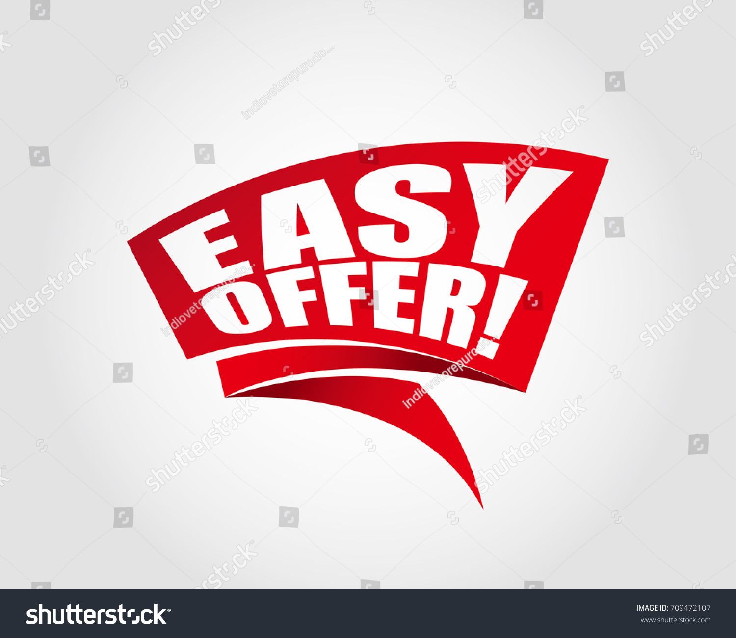 Easy offer labels banners Royalty Free Stock Vector 709472107