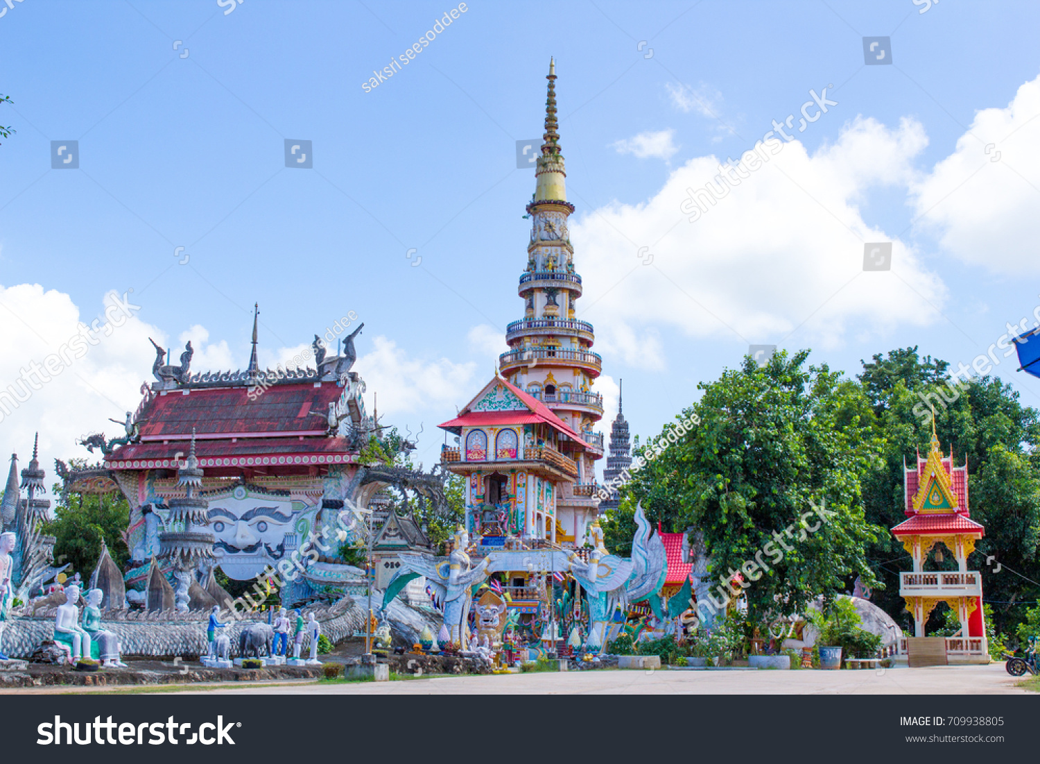 Thai temple,tourist area #709938805