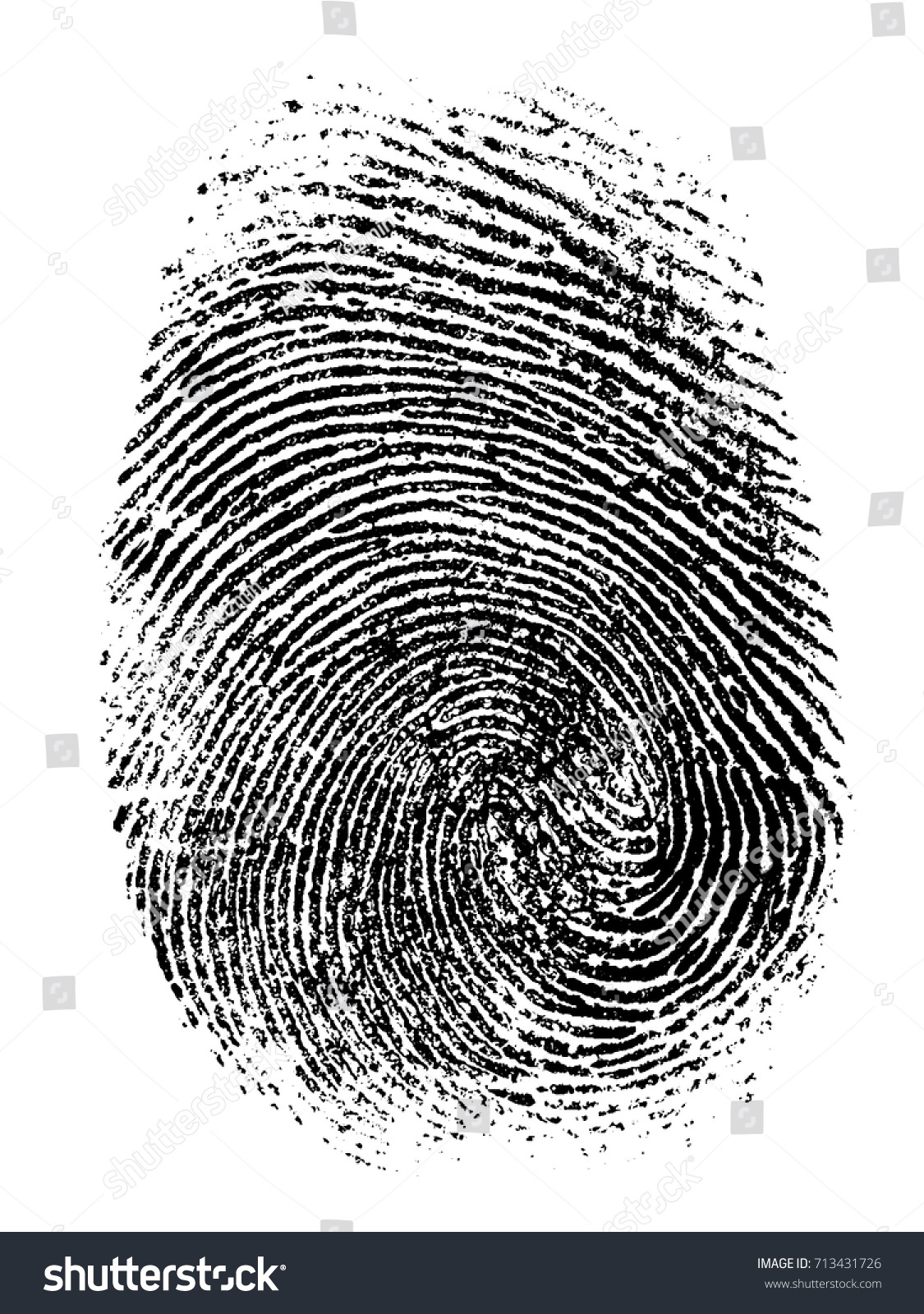 fingerprint vector illustration #713431726