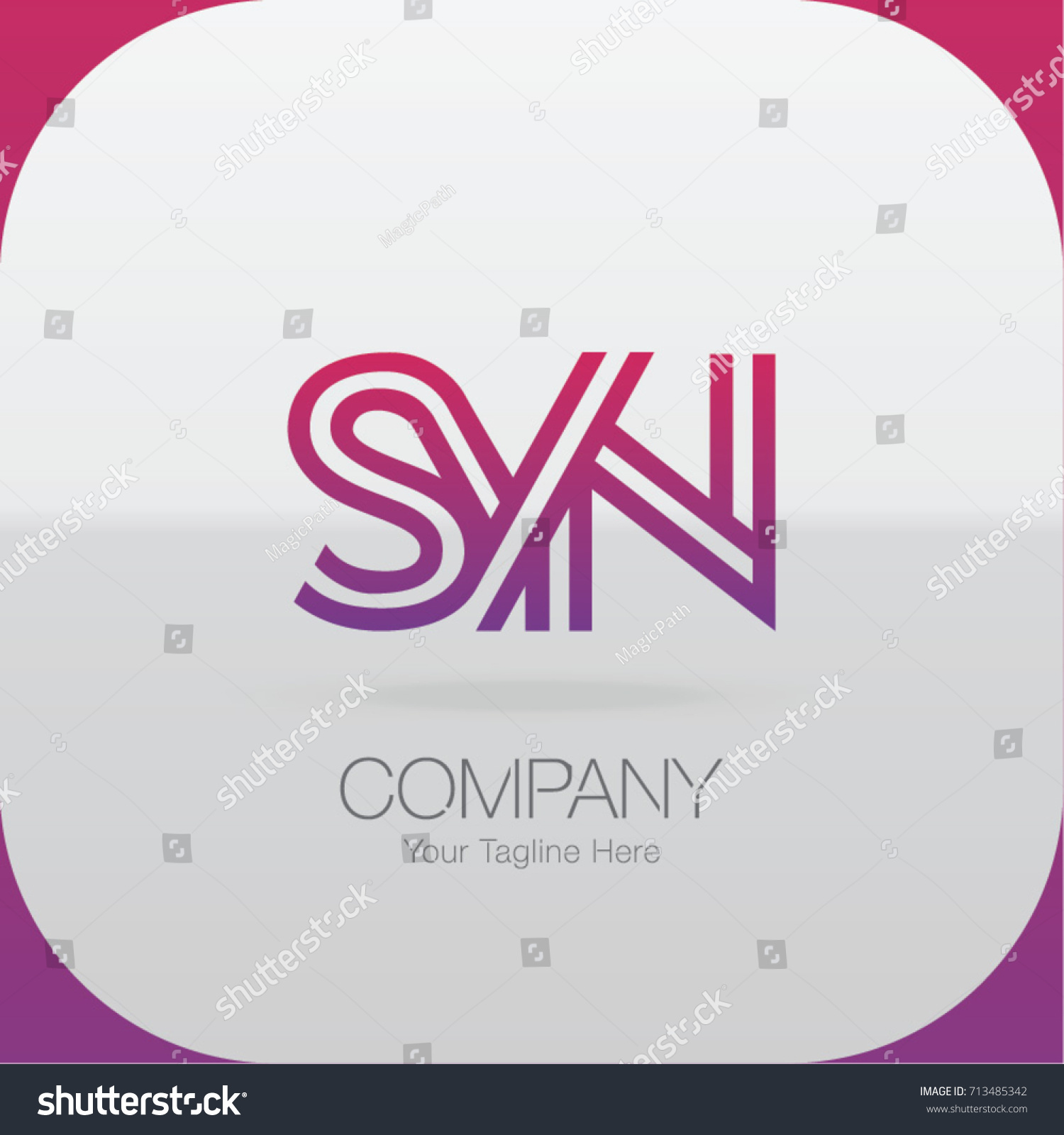 logo-letter-combinations-s-y-and-n-3-letter-royalty-free-stock