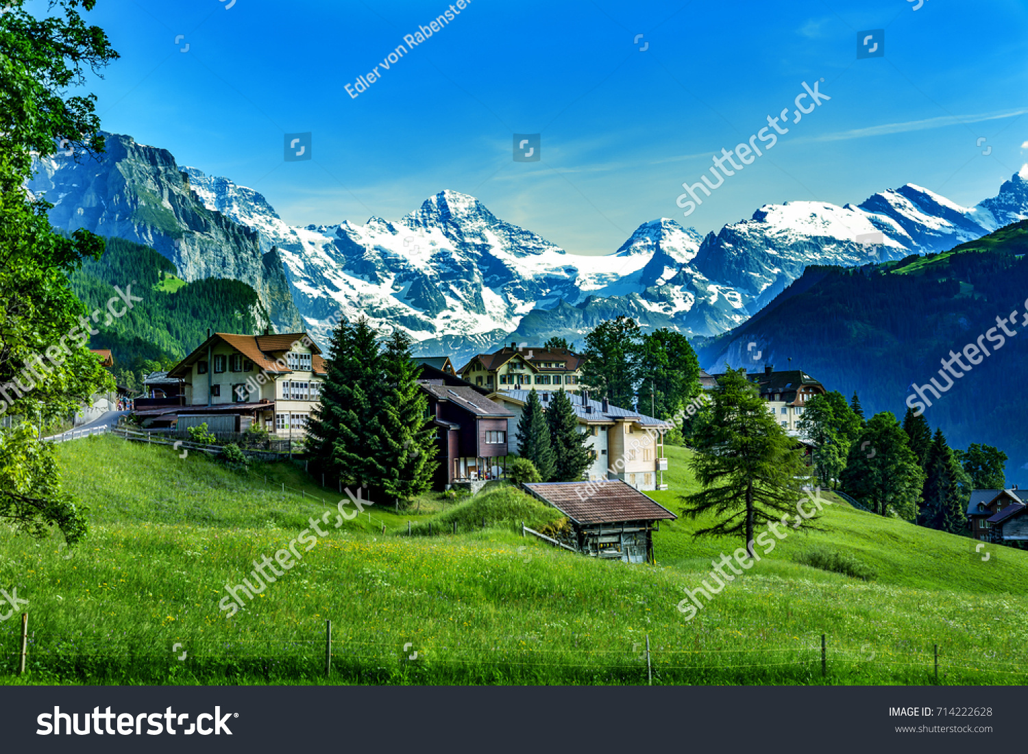Swiss Alps with Jungfraujoch
 #714222628