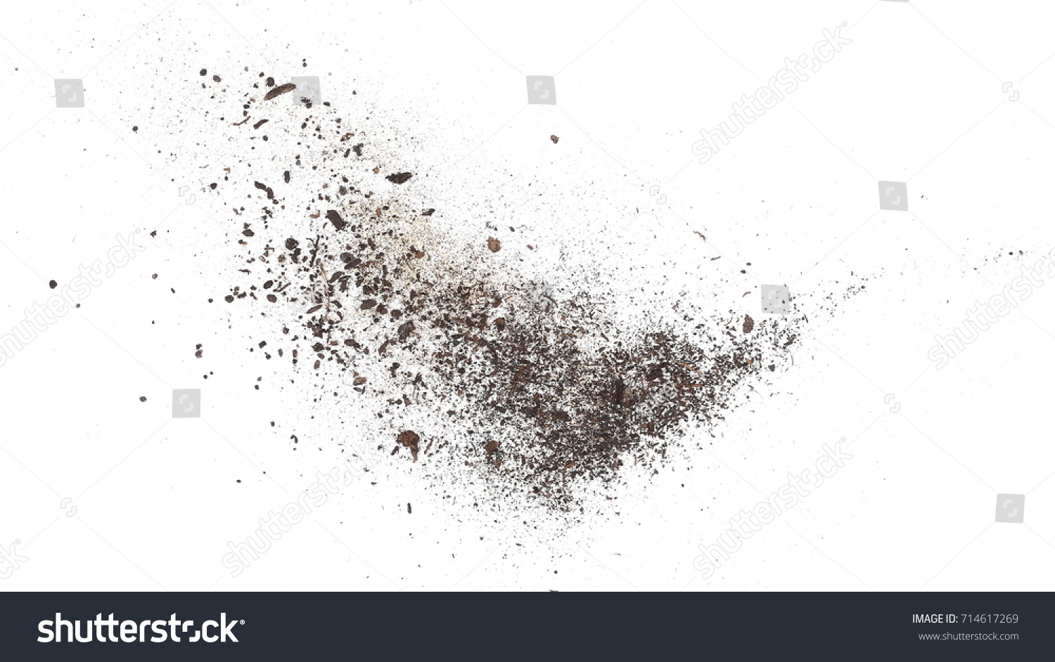 Dust isolated on white background, with clipping path #714617269