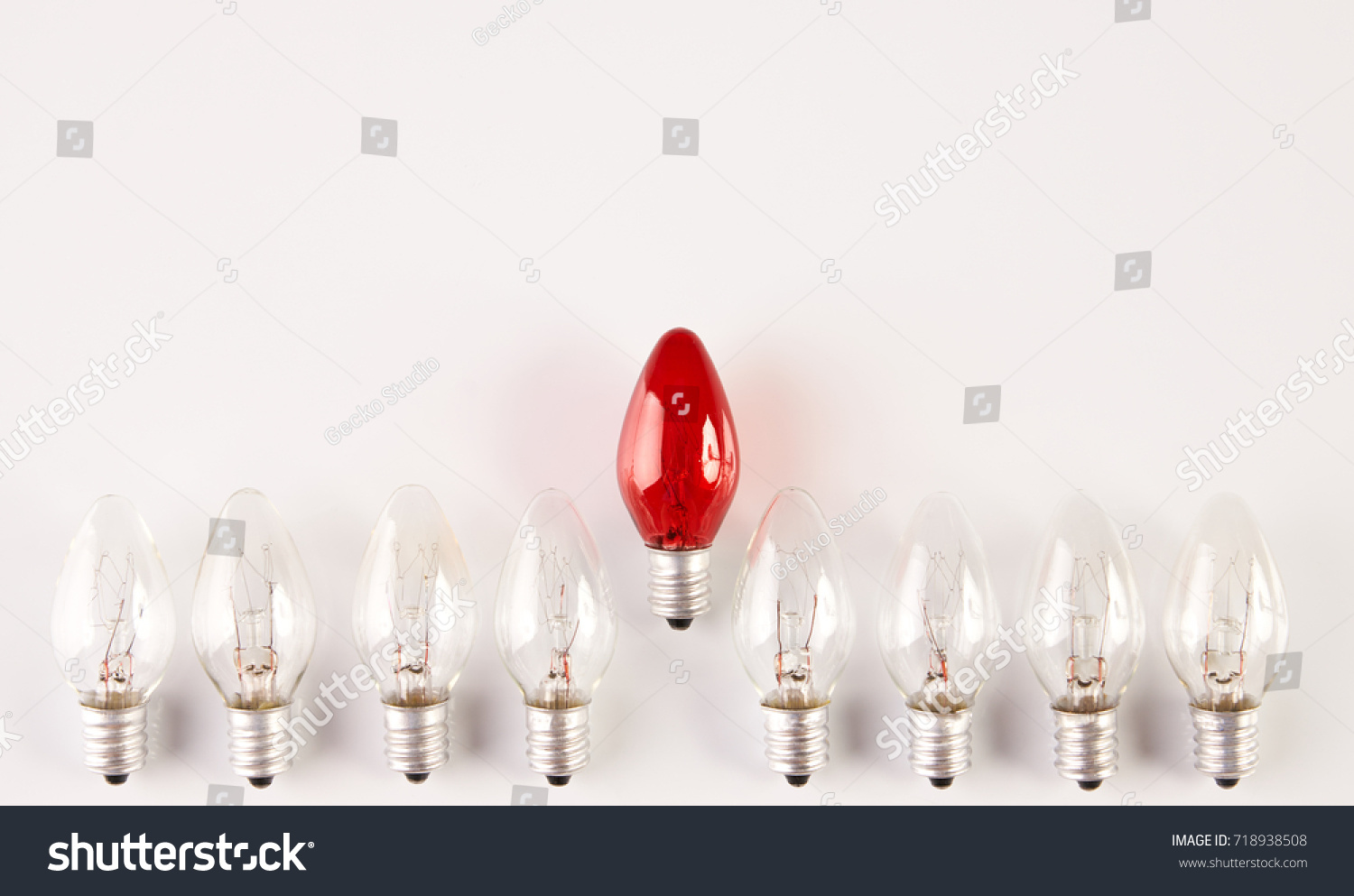Creativity inspiration, ideas concepts with lightbulb. Idea and leadership concept. The concept of the business idea. #718938508