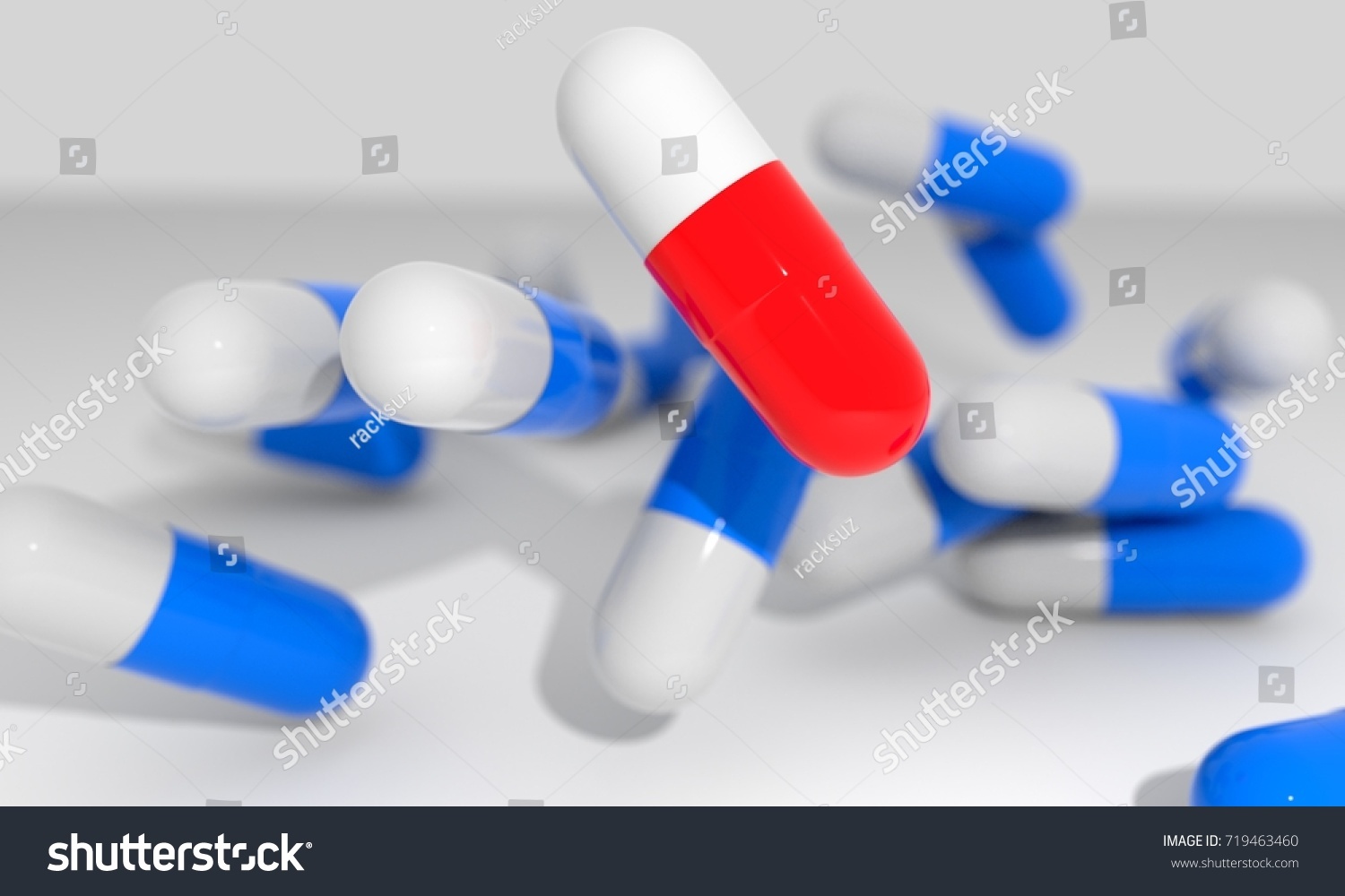 Selected Pills concept, 3d renders #719463460