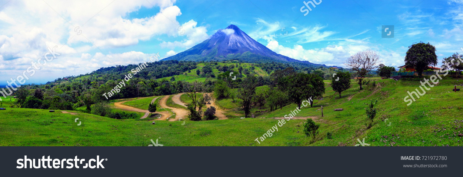 Arenal volcano Costa Rica #721972780