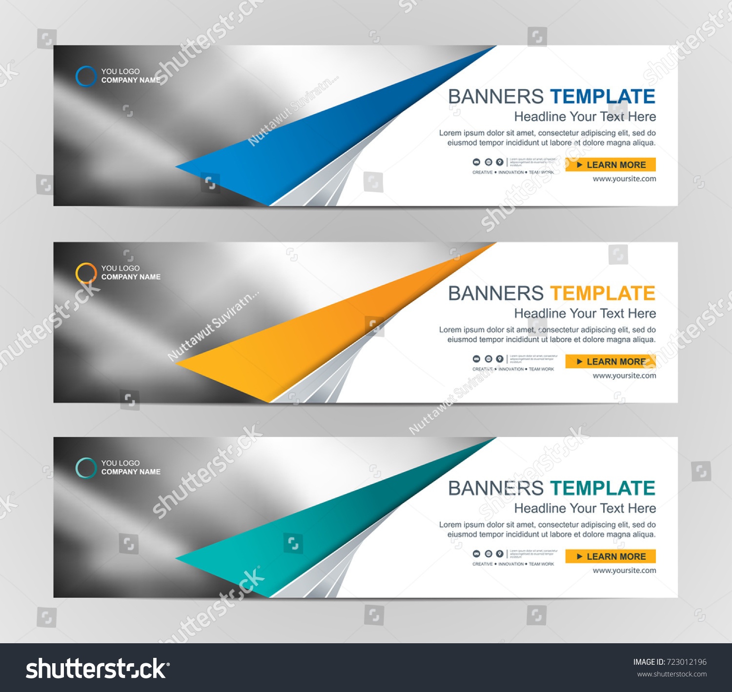 Abstract Web banner design background or header Templates #723012196