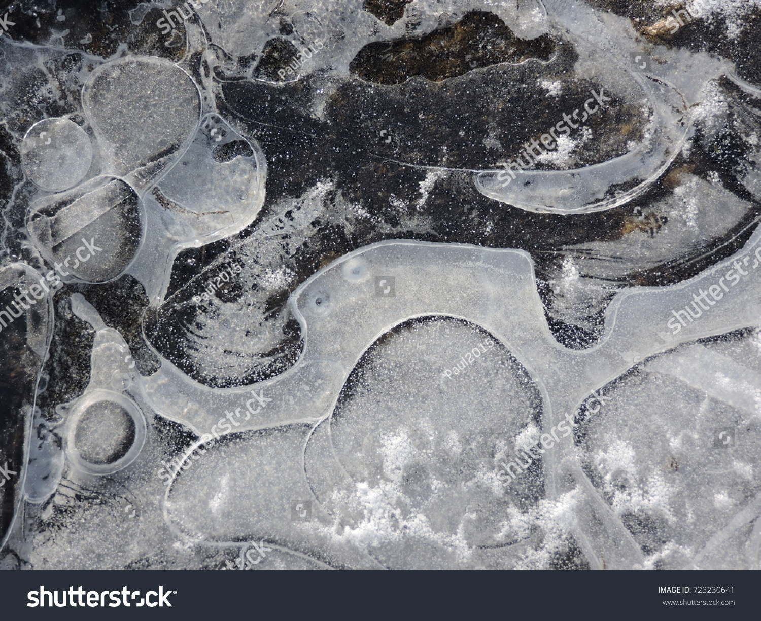 Frozen water pattern #723230641