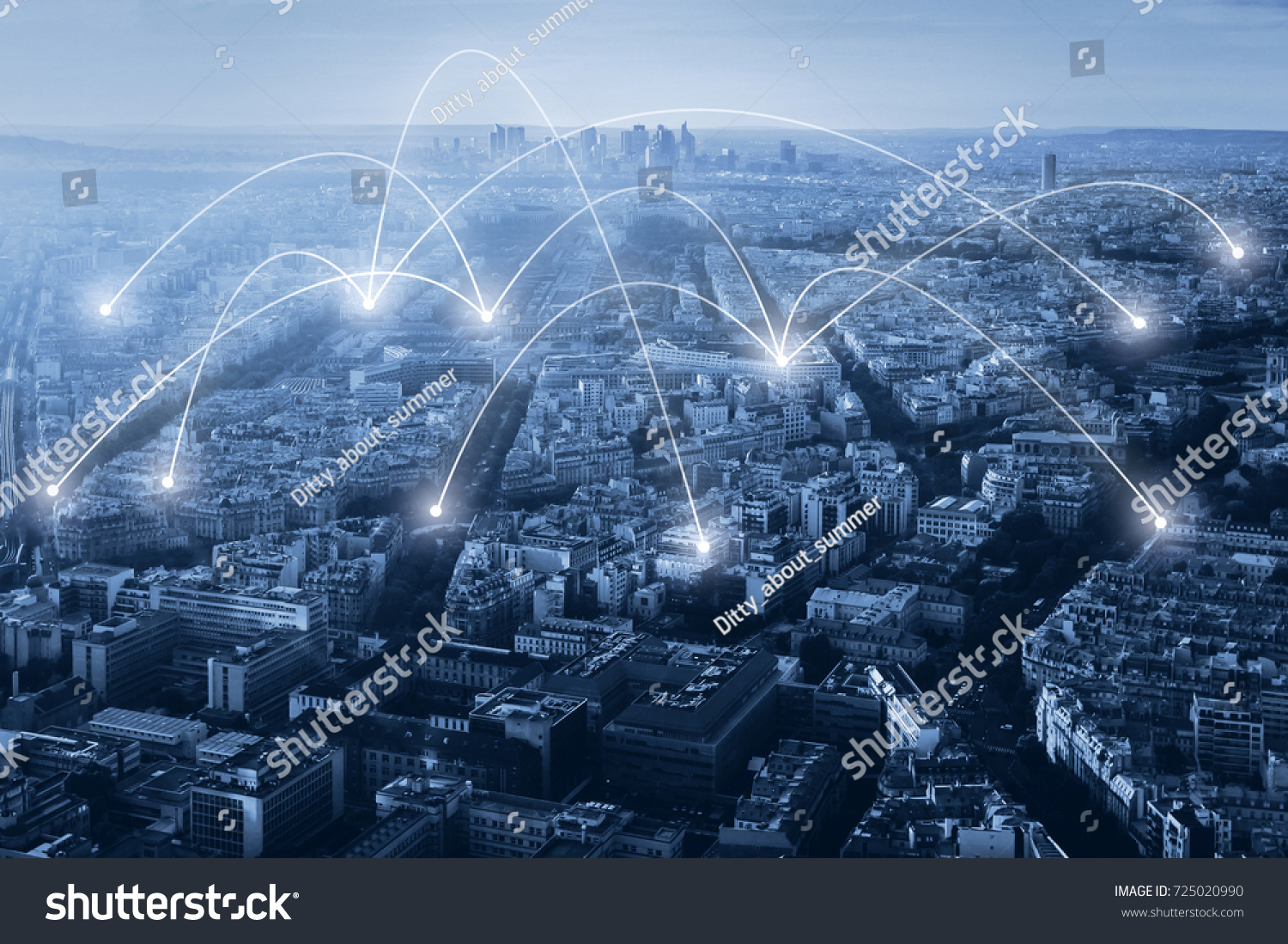 communication and network connection concept, internet background with many links #725020990