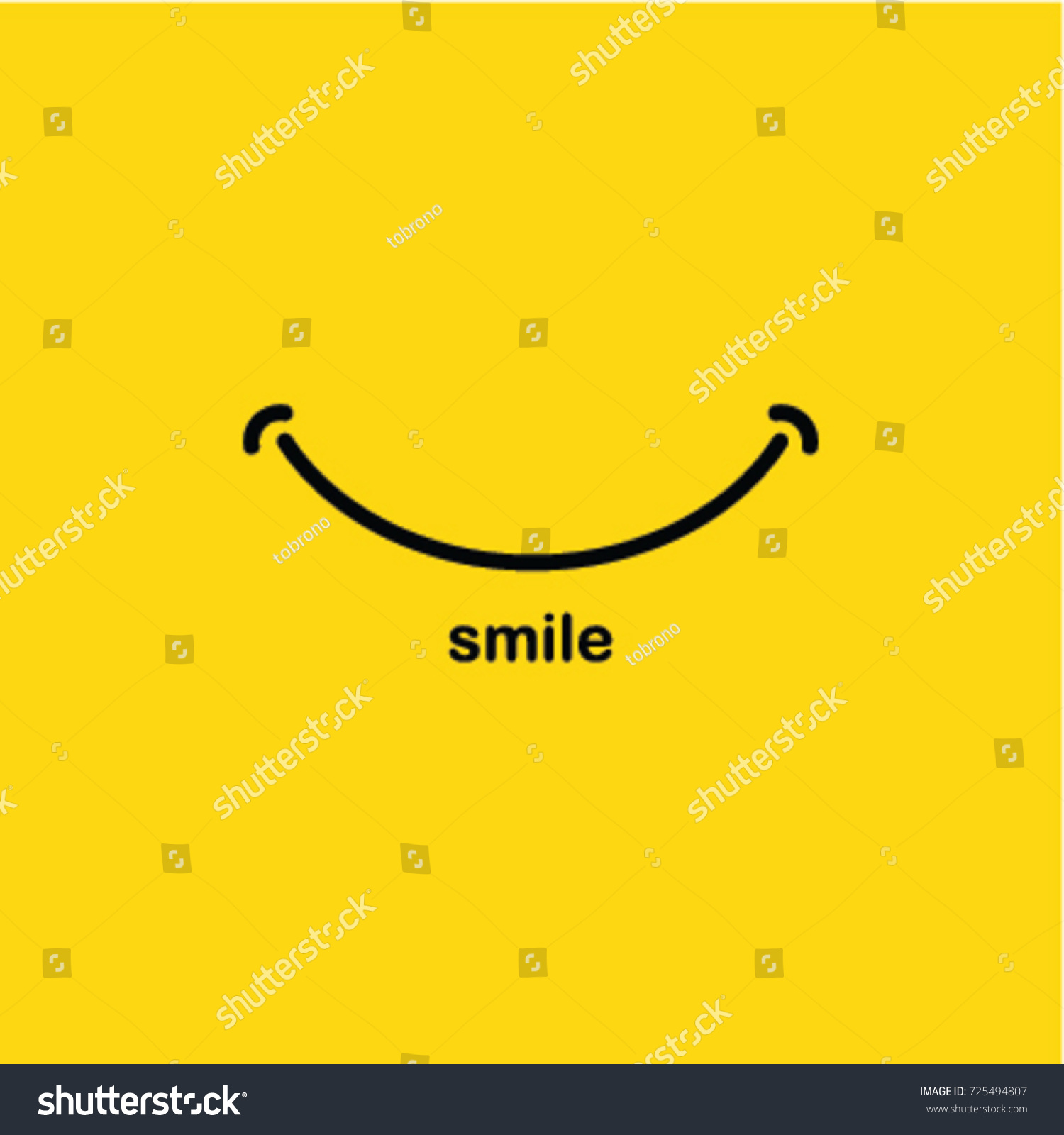Smile icon Logo Vector Template Design #725494807