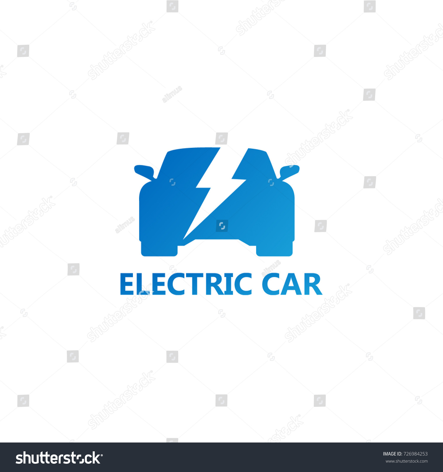 Electric Car Logo Template Design - Royalty Free Stock Vector 726984253 ...