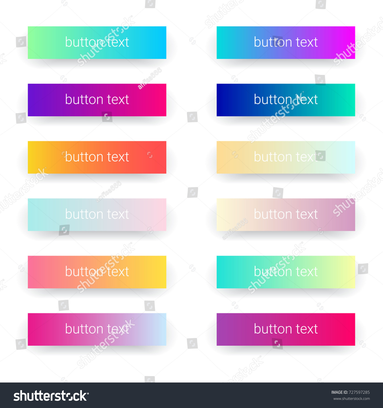 Colorful set of web buttons. Vector illustration eps8. #727597285