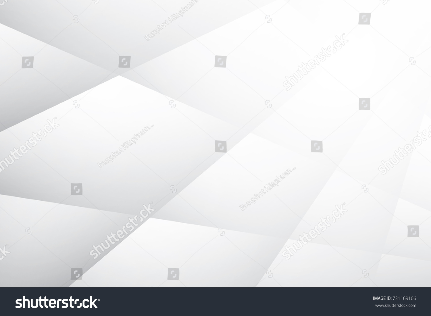 Abstract geometric white and gray color background, vector illustration. #731169106
