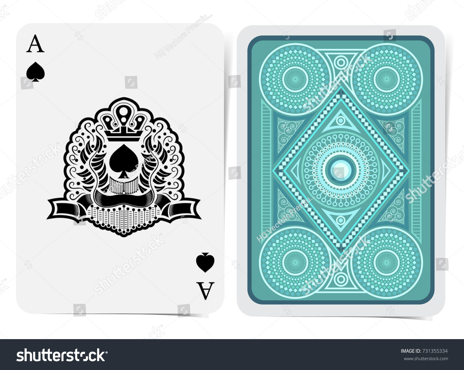 Ace of spades face with spades inside abstract - Royalty Free Stock ...