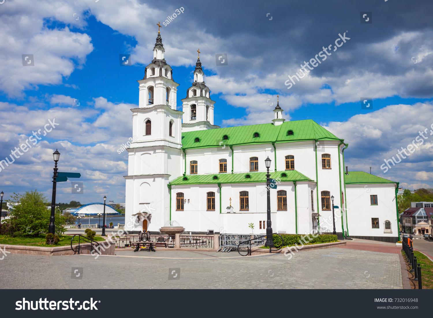 The Holy Spirit Cathedral is the central cathedral of the Belarusian Orthodox Church, and dedicated to the Holy Spirit. Holy Spirit Cathedral is located in Minsk, Belarus. #732016948