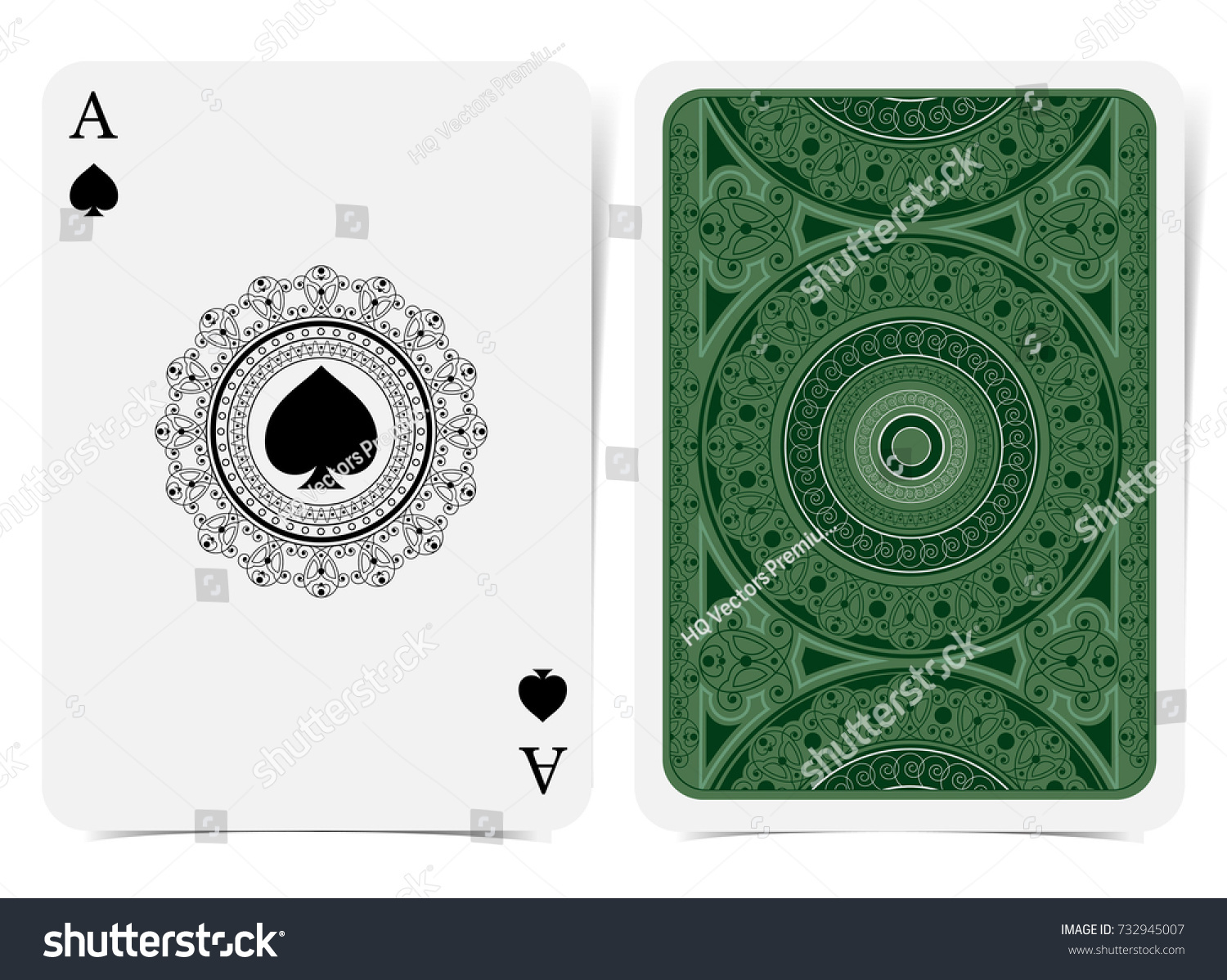 Ace of spades face with spades inside round - Royalty Free Stock Vector ...