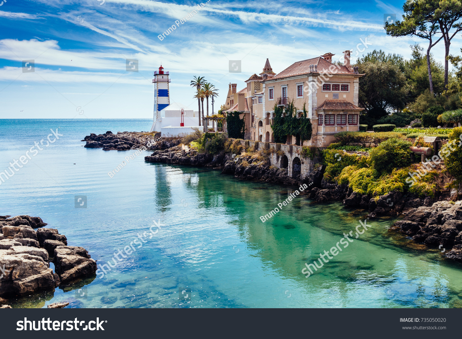 Santa Marta Lighthouse and Museum in Cascais, Lisbon district, Portugal #735050020