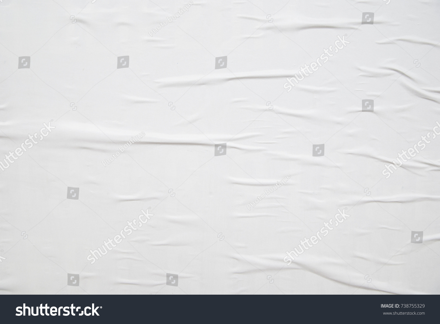 white creased poster texture #738755329