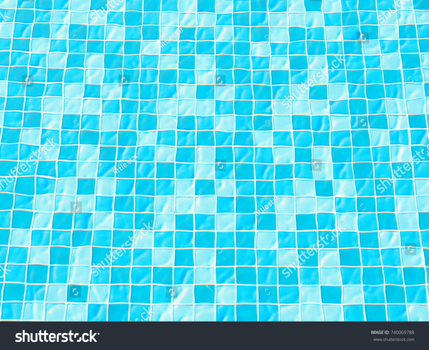 Close up swimming pool titles texture. #740069788