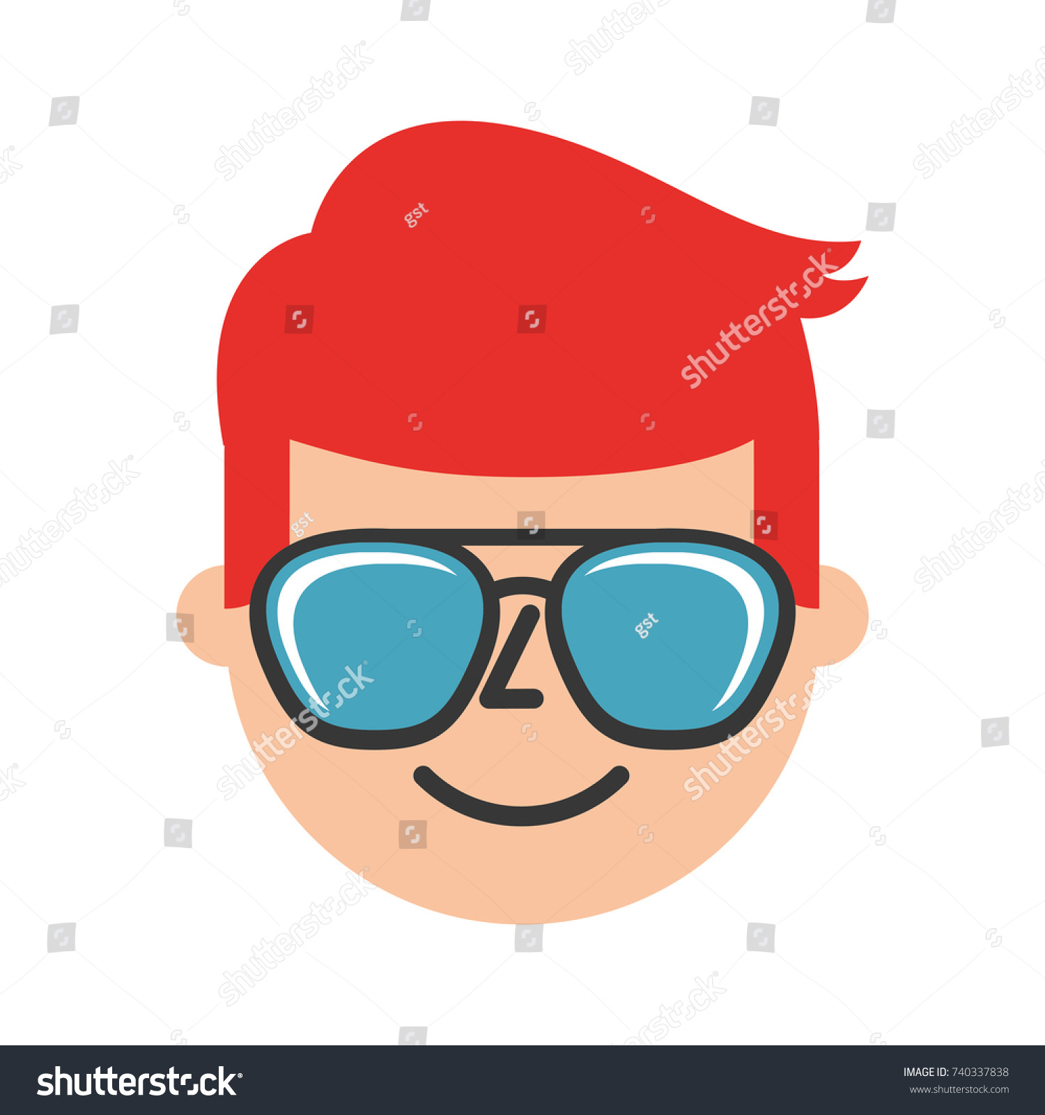 man young character male profile - Royalty Free Stock Vector 740337838 ...