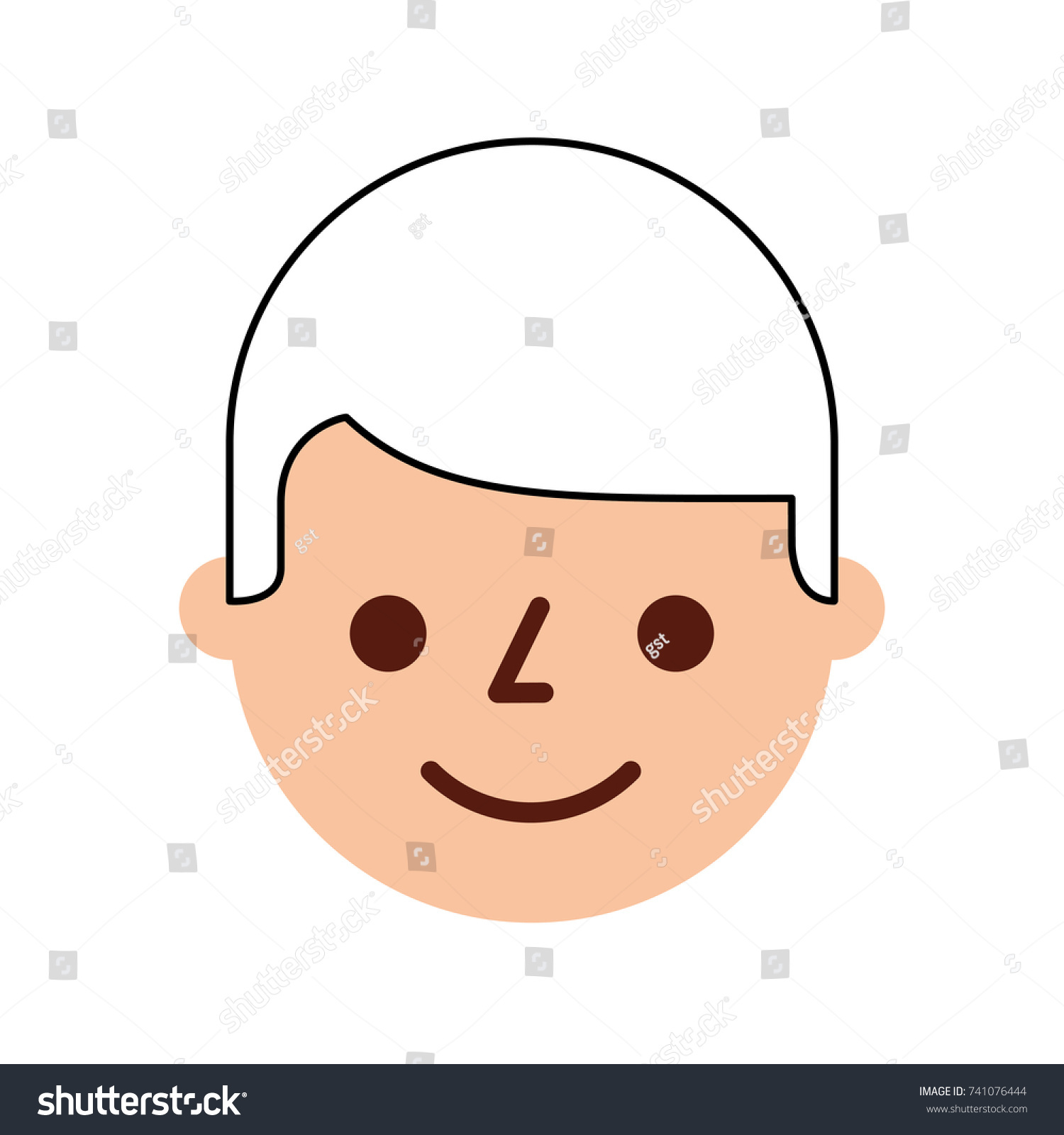 man young character male profile - Royalty Free Stock Vector 741076444 ...