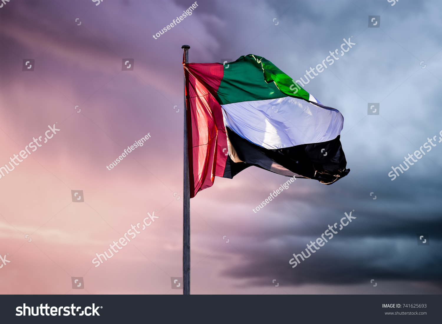 UAE flag #741625693