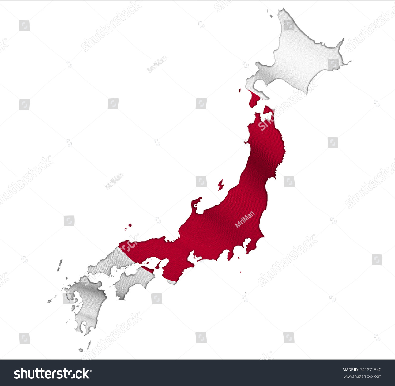 flag map of japan - Royalty Free Stock Photo 741871540 - Avopix.com