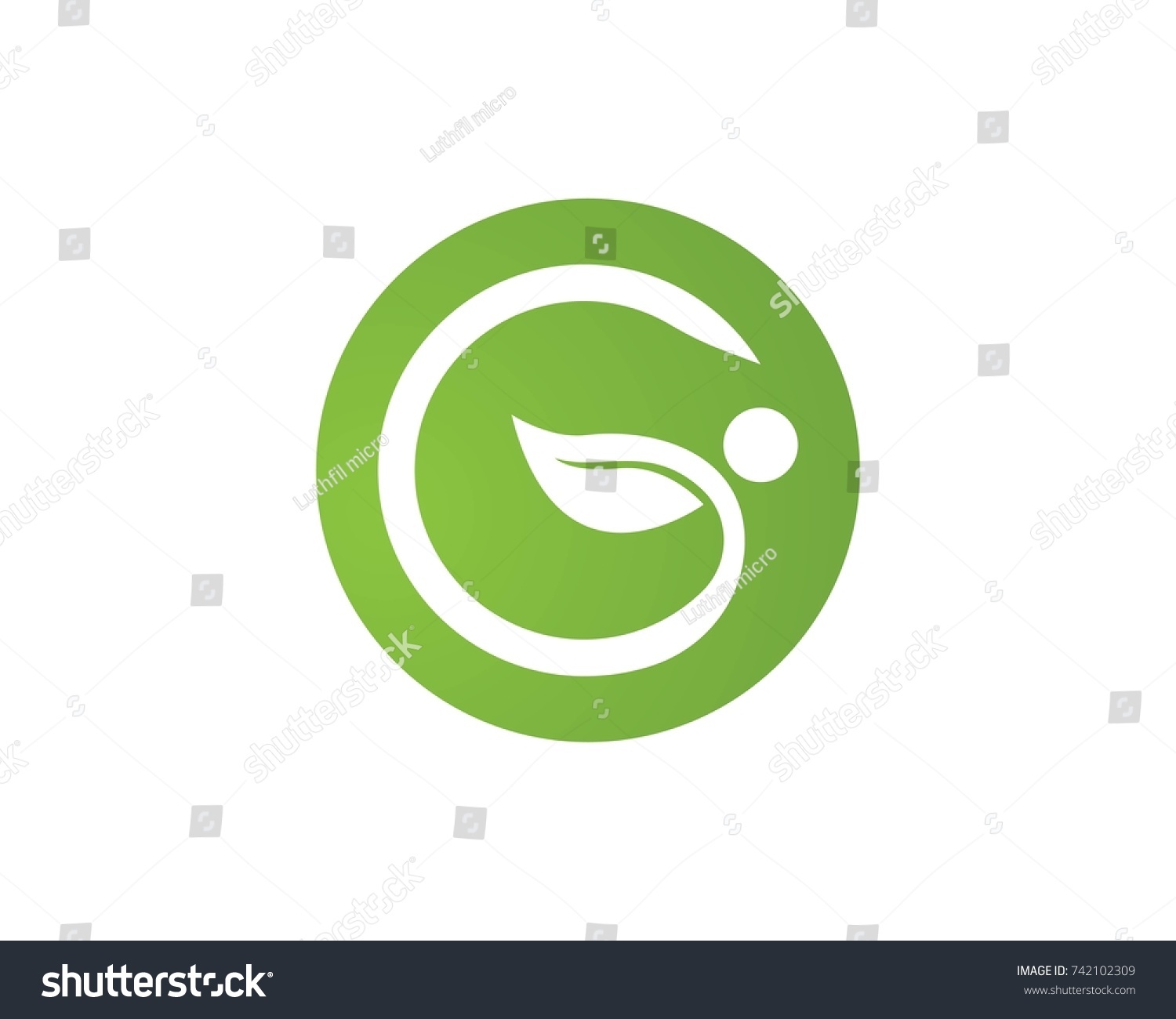 Leaf People Logos Royalty Free Stock Vector Avopix Com