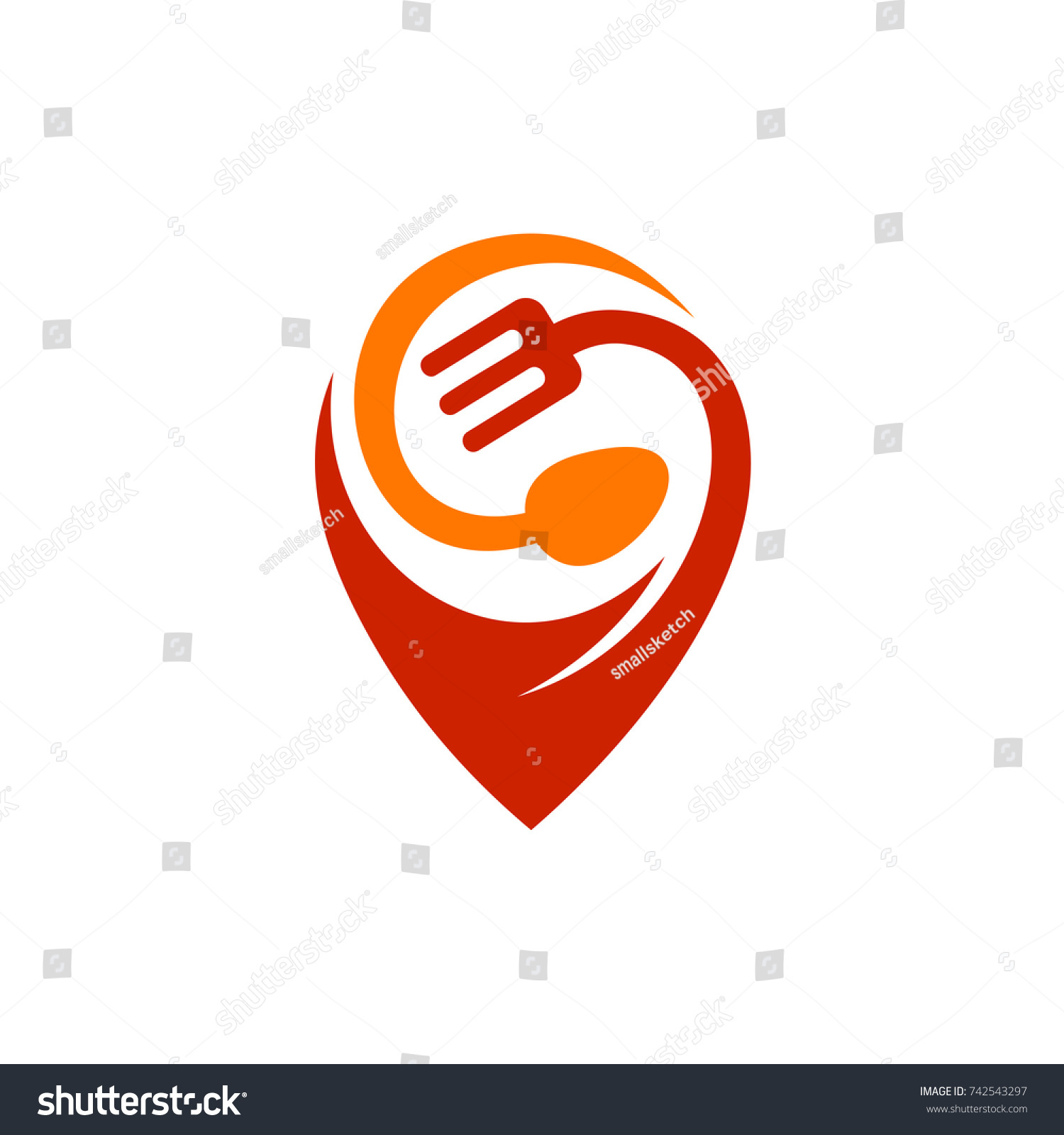 Find Restaurant - Royalty Free Stock Vector 742543297 - Avopix.com