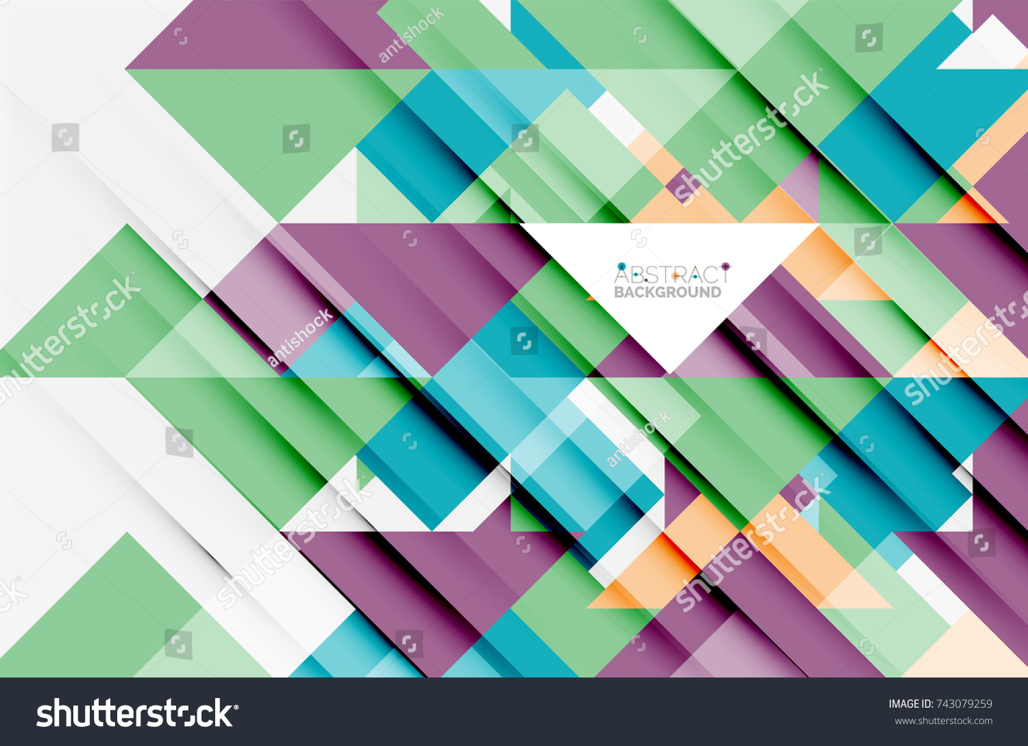 Triangle Pattern Design Background. Vector - Royalty Free Stock Vector 