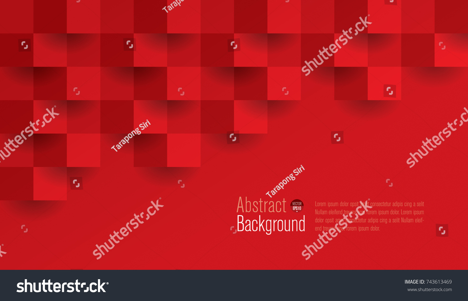 Red geometric texture. Abstract background vector can be used in cover design, book design, website background, banner, poster, advertising. #743613469