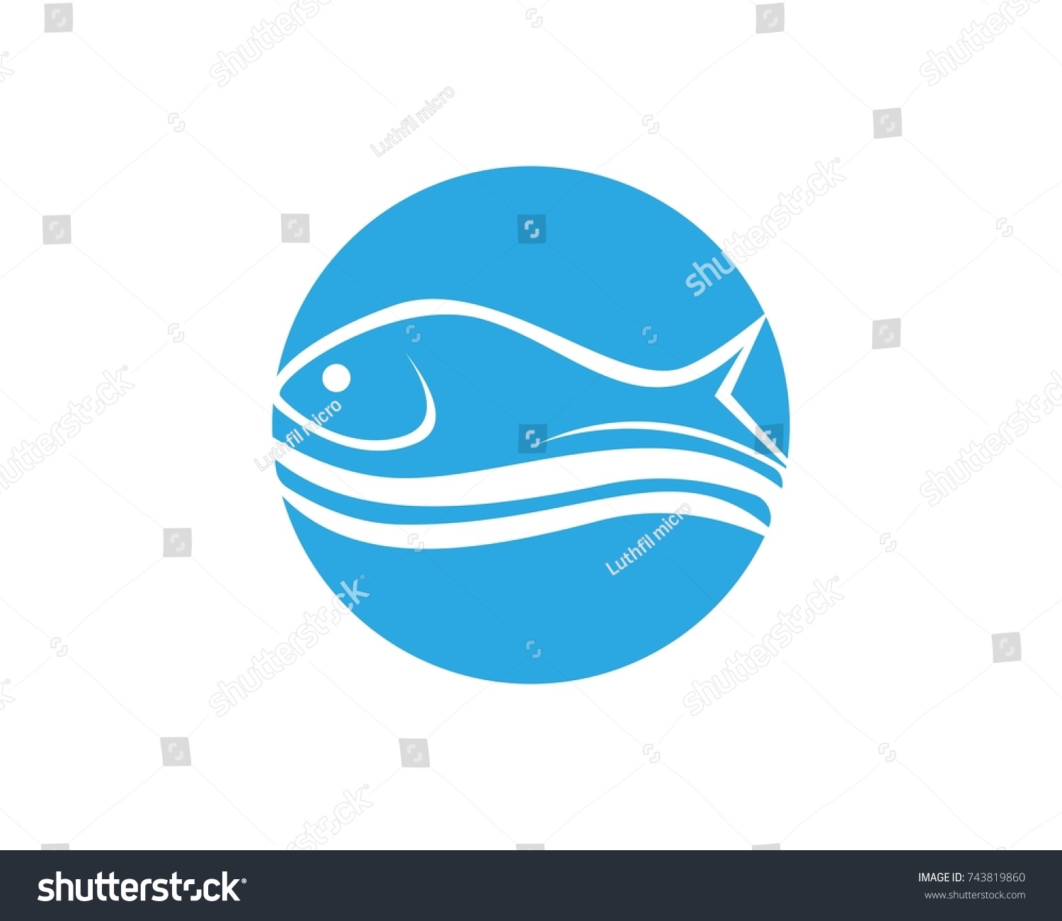 Fish Logos Template - Royalty Free Stock Vector 743819860 - Avopix.com