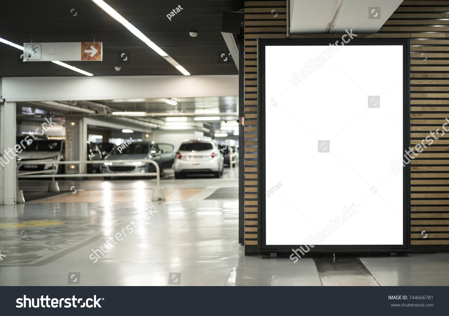 parking garage abri or kiosk mockup #744666781