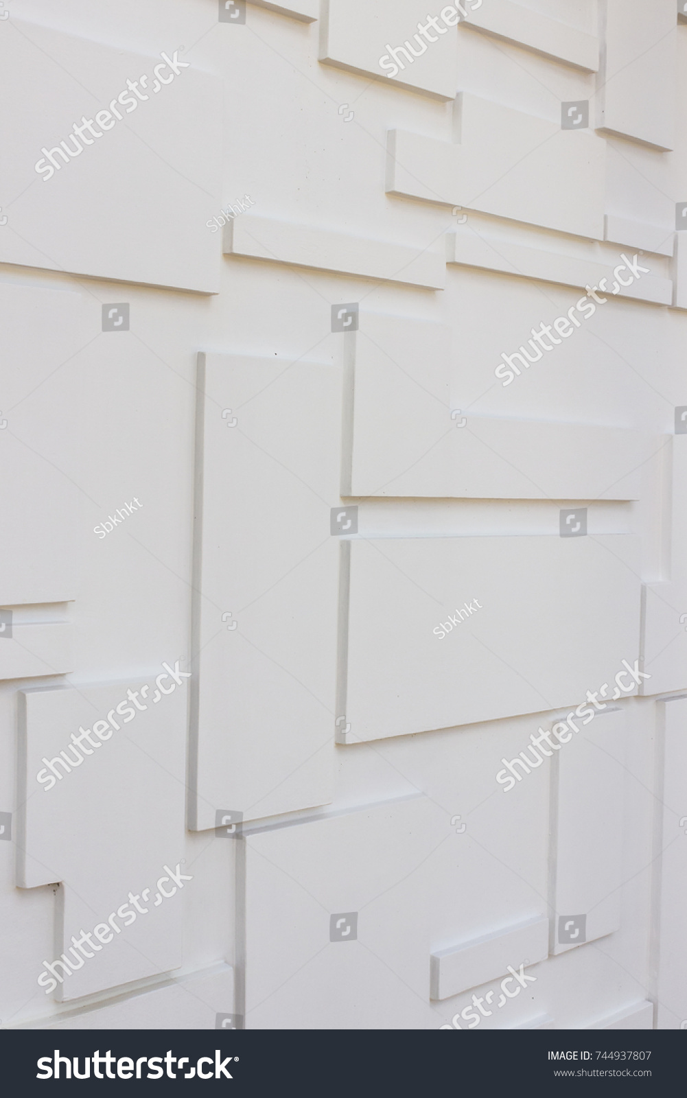 Construction details : Multi-levels wall for external decoration. It is hand-made by rendering method #744937807