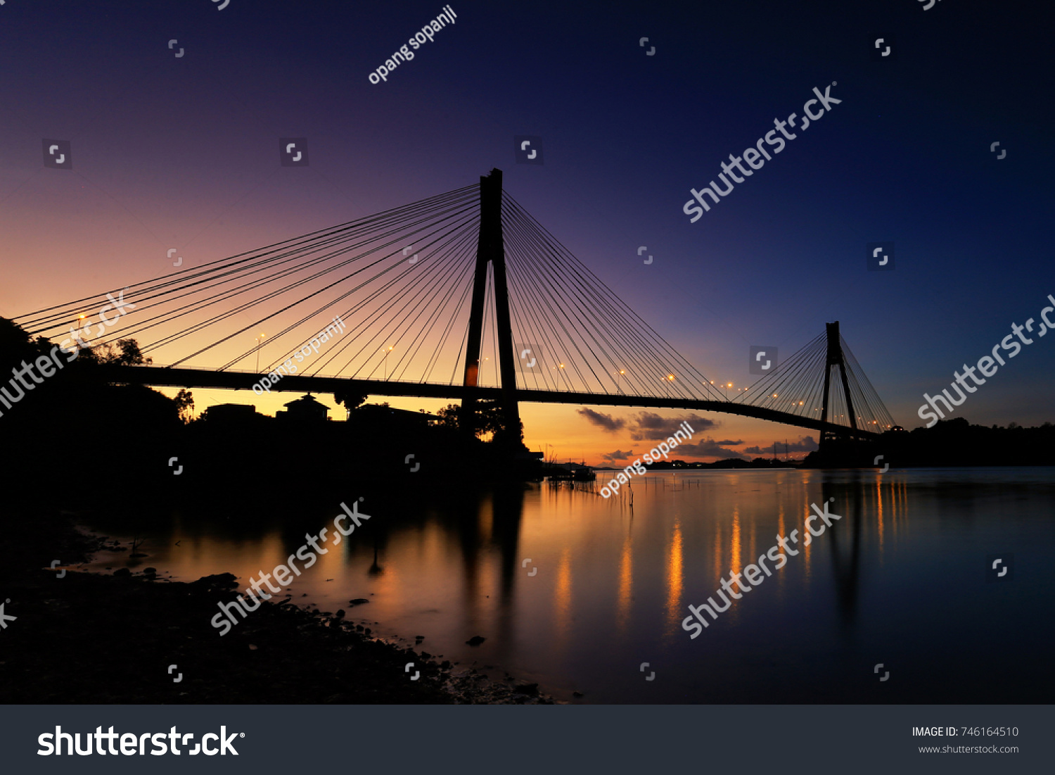sunrise barelang bridge #746164510